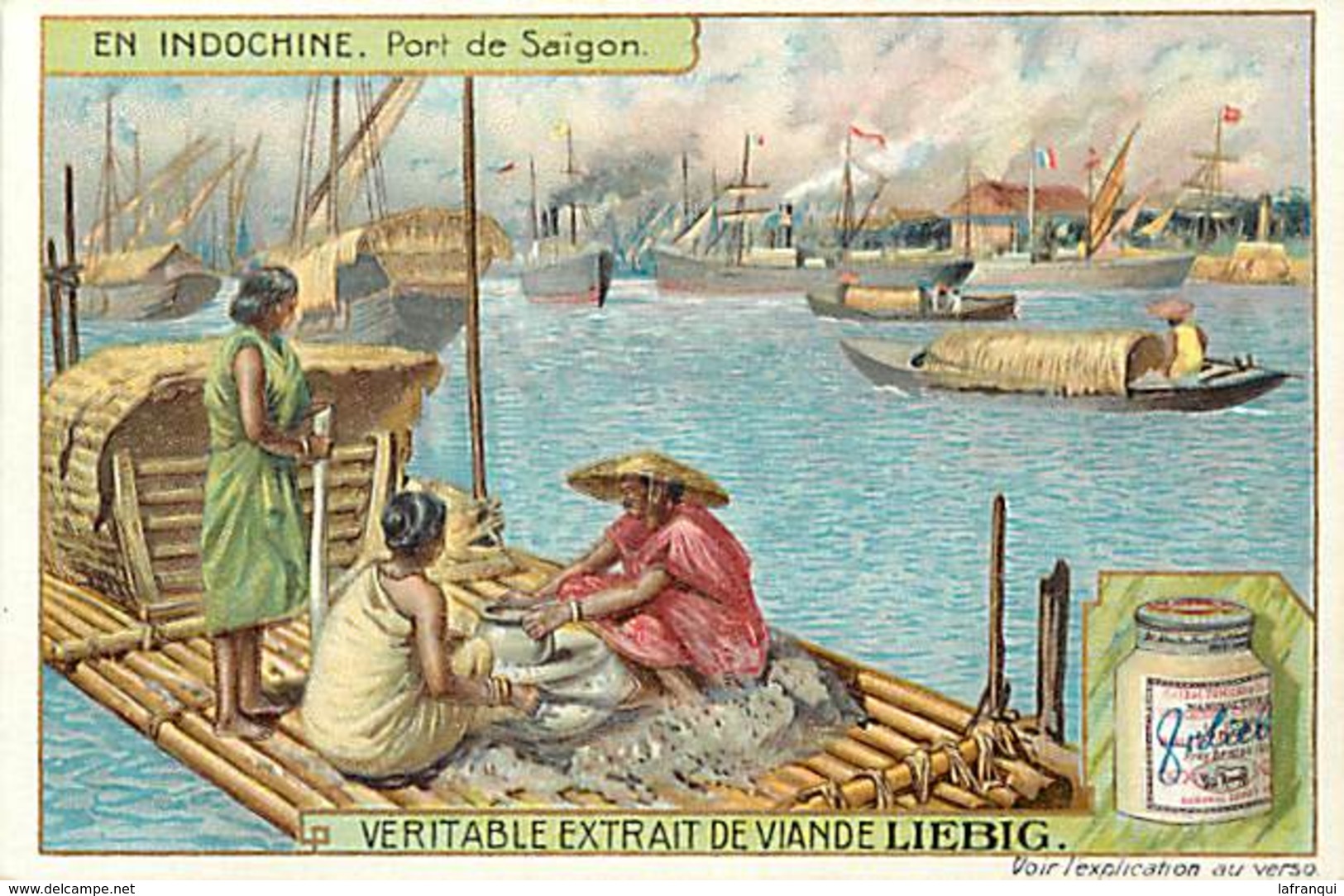 CH278 - Chromo Liebig - Indochine - Viet Nam - Vietnam - Le Port De Saigon  - Chromo Bon Etat - - Liebig