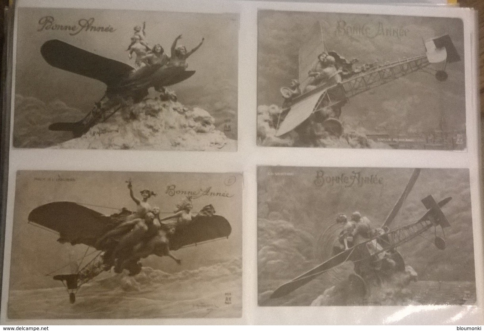 Lot De 4 Cartes Postales / Aéroplane Sculptographie D. MASTROIANNI /64 - Sculptures