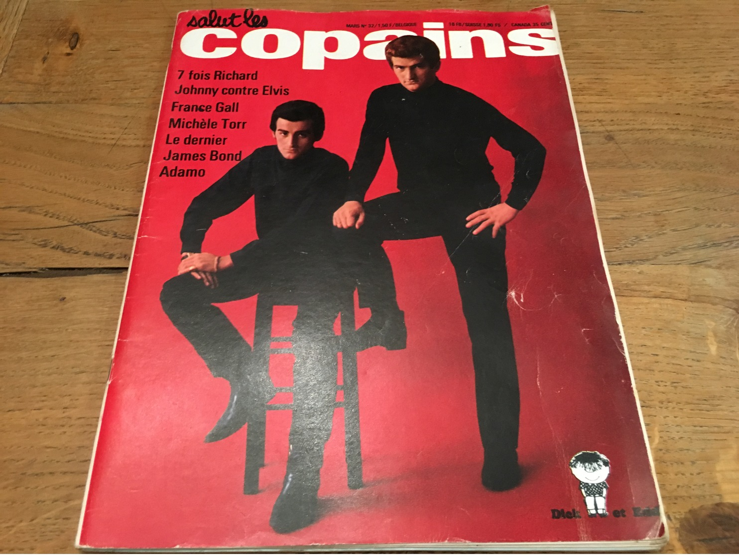 170/SALUT LES COPAINS N°32  1965 JOHNNY CONTRE ELVIS, FRANCE GALL, ECT - Musik