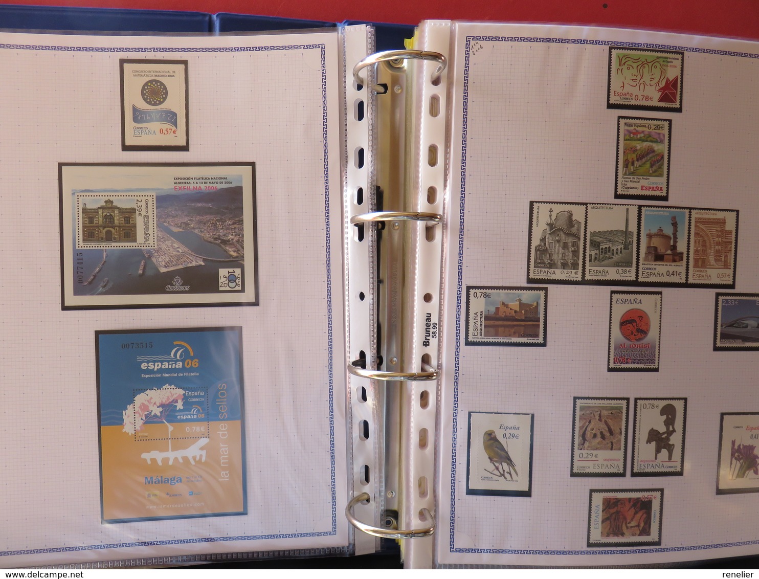 ESPAGNE - Belle collection des années 1979 à 1996 et 2006 à 2008 (partielles) - TP** et BF**, distributeurs, carnets