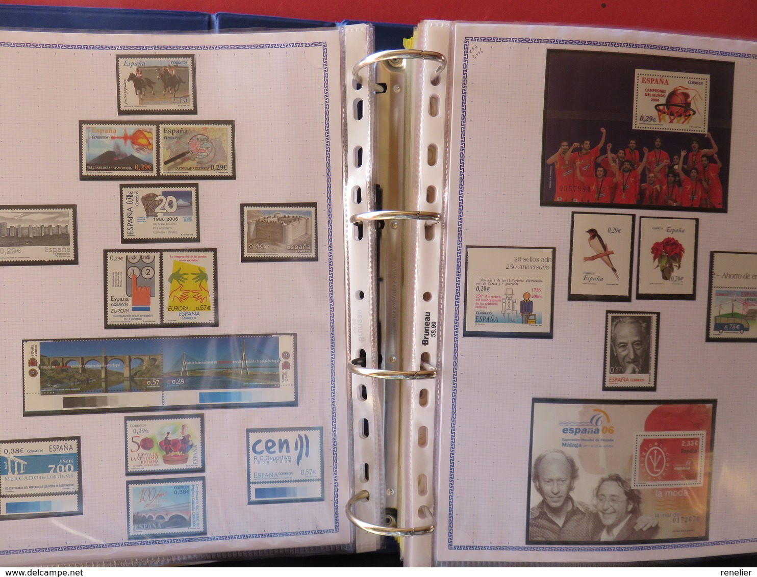 ESPAGNE - Belle collection des années 1979 à 1996 et 2006 à 2008 (partielles) - TP** et BF**, distributeurs, carnets