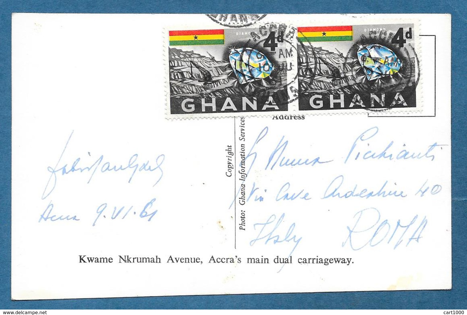 GHANA KWAME NKRUMAH AVENUE ACCRA'S MAIN DUAL CARRIAGEWAY 1961 - Ghana - Gold Coast