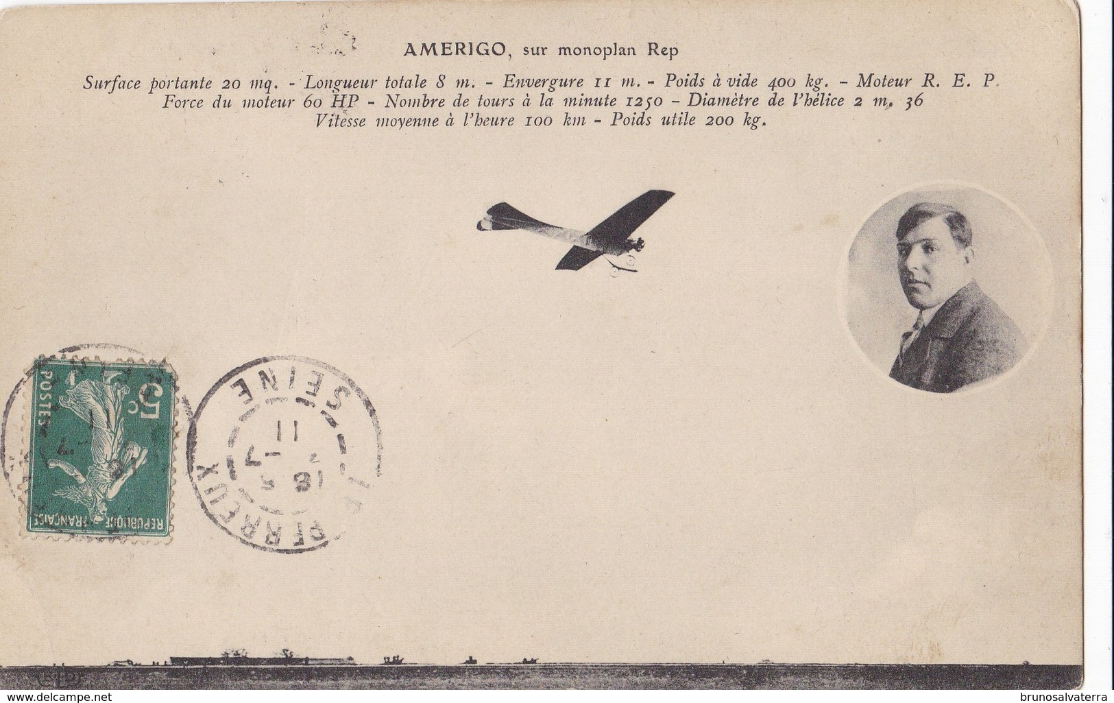 AMERIGO - Sur Monoplan Rep - Airmen, Fliers