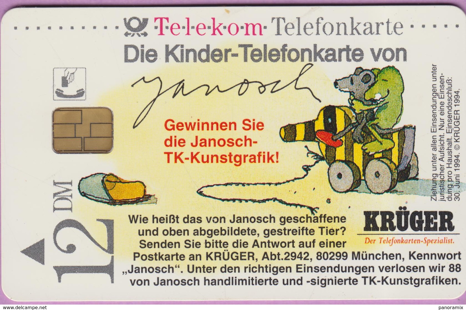 Télécarte Allemagne °° S07-94 - Krüger-Gewinnen Sie Die Janosch- RV. - Autres & Non Classés