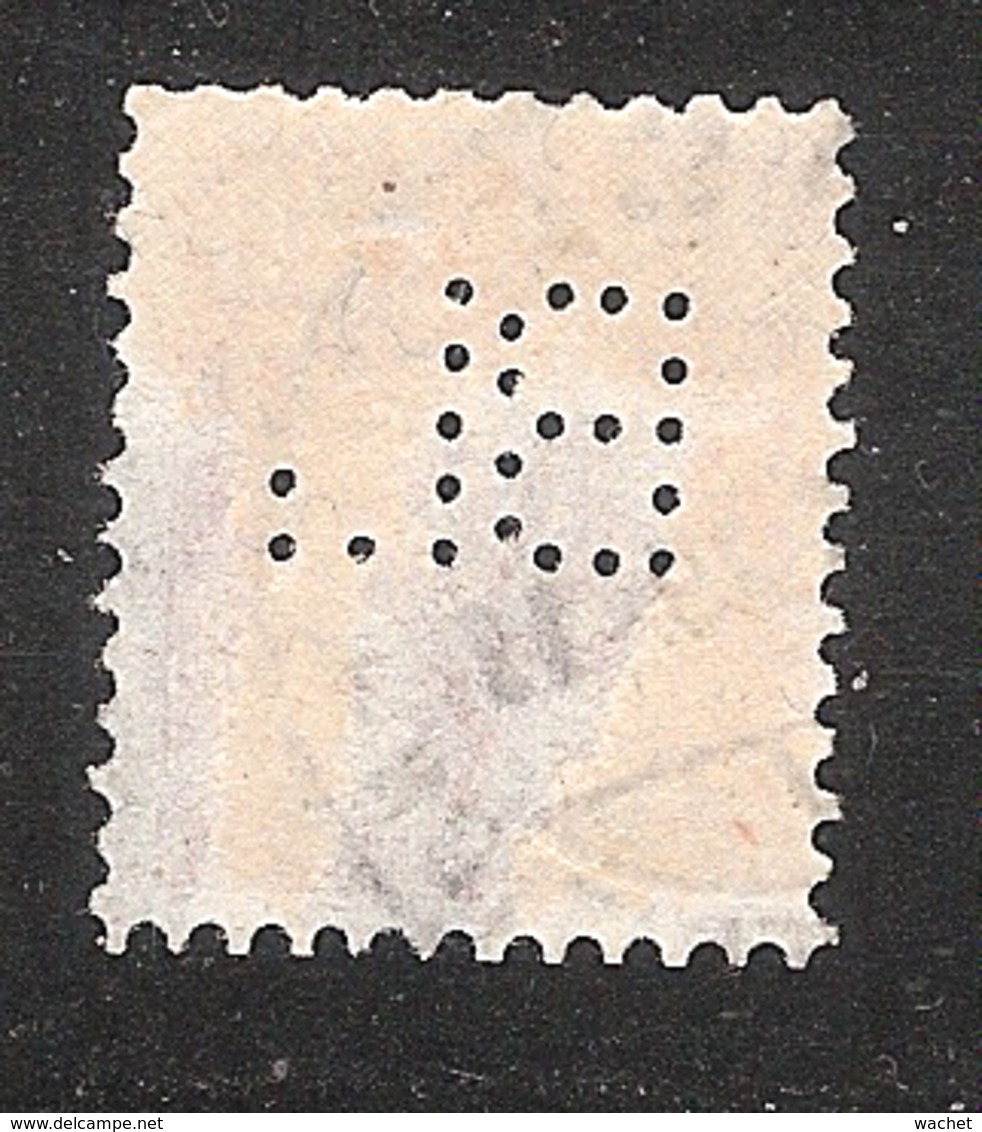 Perfin/perforé/lochung Switzerland No 98  TYPE II 1908-1933 - Hélvetie Assise Avec épée  BL  (31) - Perforadas