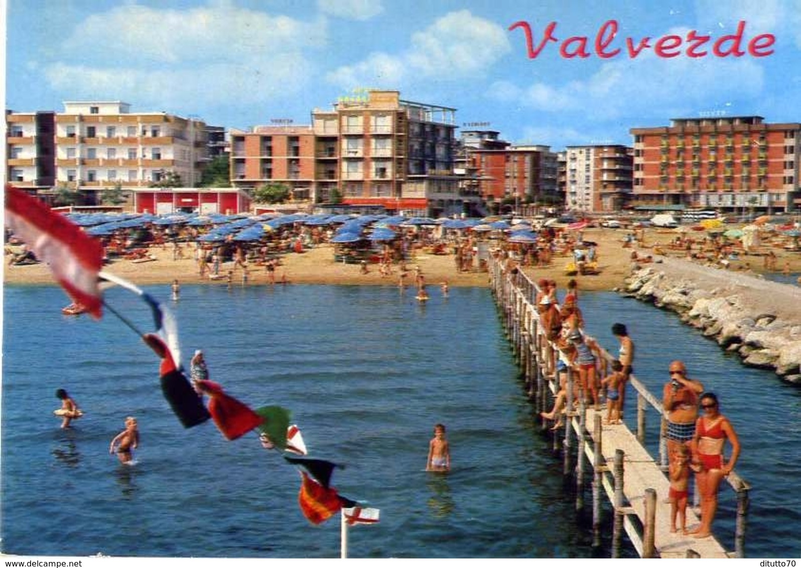 Valberde - Di Cesenatico - Spiaggia E Alberghi - Formato Grande Viaggiata Mancante Di Affrancatura – E 10 - Altri & Non Classificati