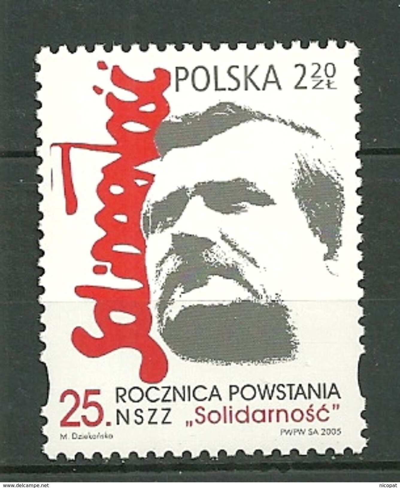 POLAND MNH **  3952 Syndicat SOLIDARNOSC Lech Walesa Prix Nobel De La Paix - Neufs