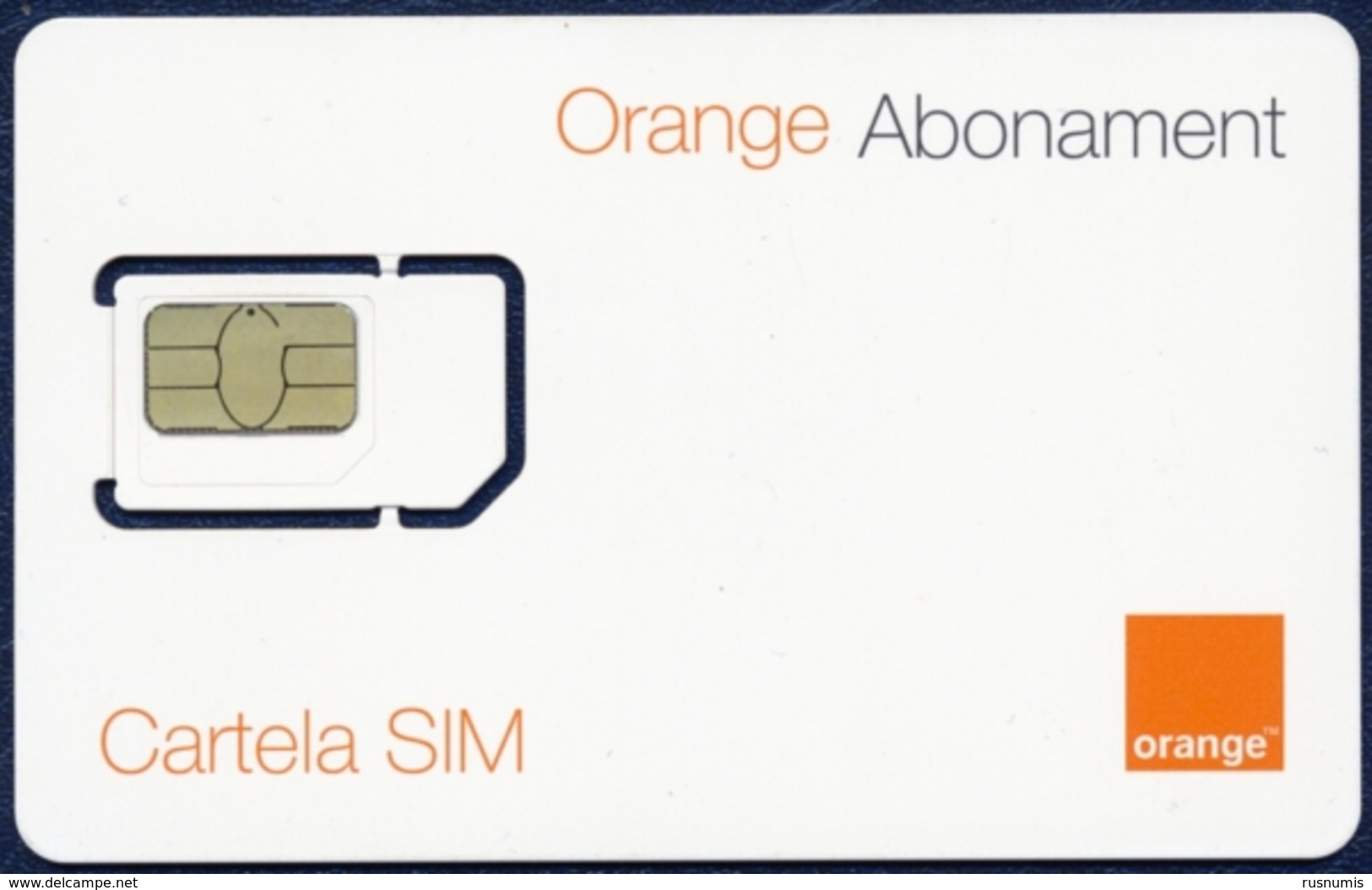 MOLDOVA - MOLDAVIA GSM (SIM) CARD ORANGE ABONAMENT PERFECT MINT UNUSED - Moldavie