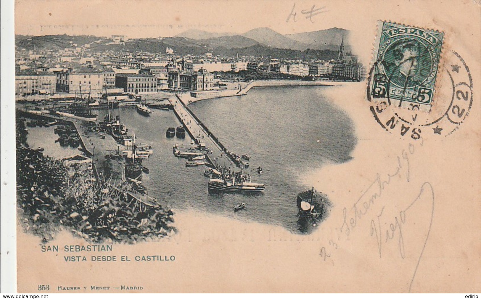 ***  SAN SEBASTIAN  *** Vista Desde El Castillo -TB - Guipúzcoa (San Sebastián)