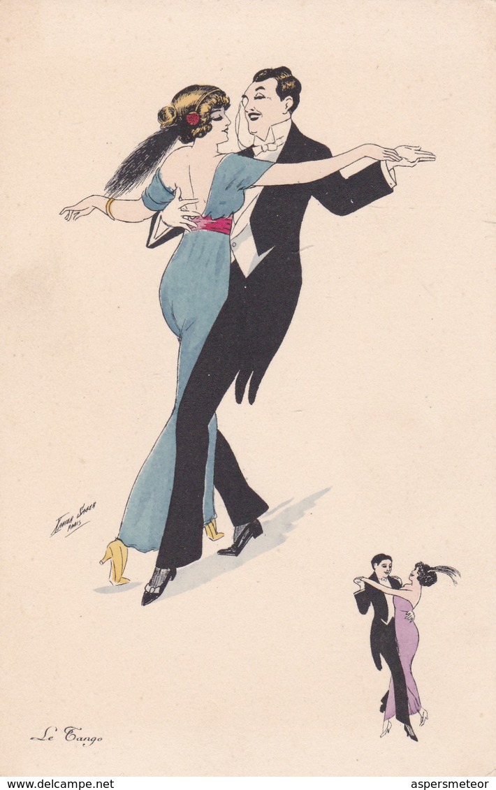 LE TANGO. SAGER XAVIER ILLUSTRATION.. BG. CIRCA 1930s- BLEUP - Sager, Xavier