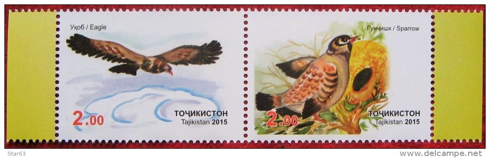 Tajikistan  2015   Birds Of Asia   2v  MNH - Tadjikistan