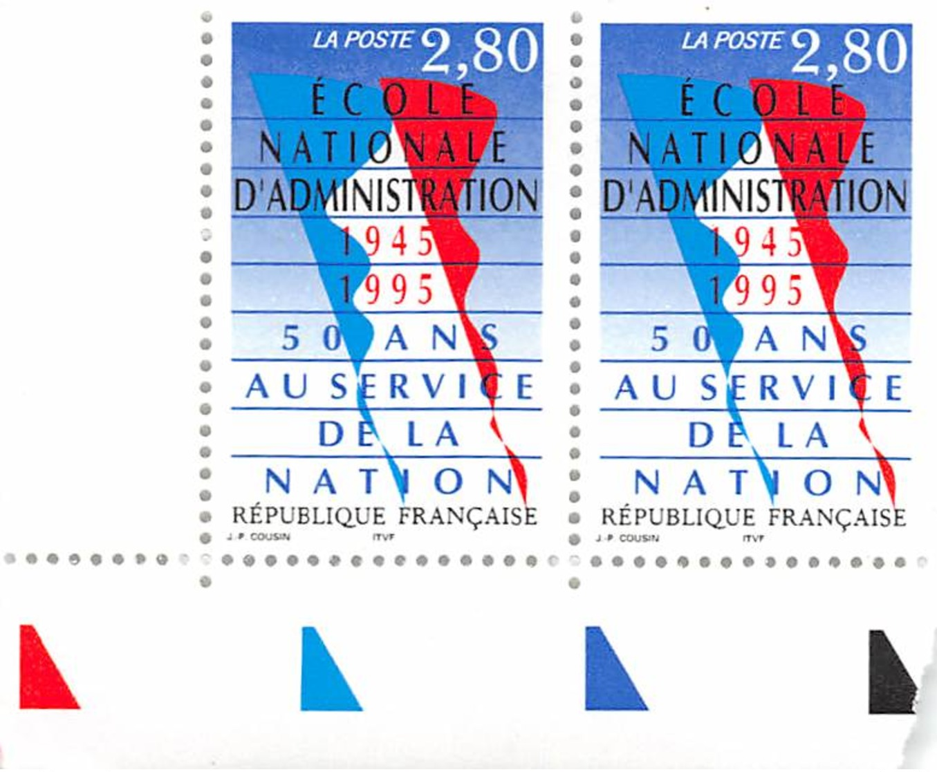 FRANCE 1996  N°2971**  50 Ans Au Service De La Nation LA PAIRE BDF - Neufs