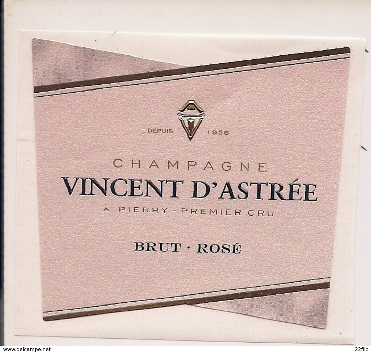 CHAMPAGNE  VINCENT D'ASTREE BRUT ROSE - Champagne