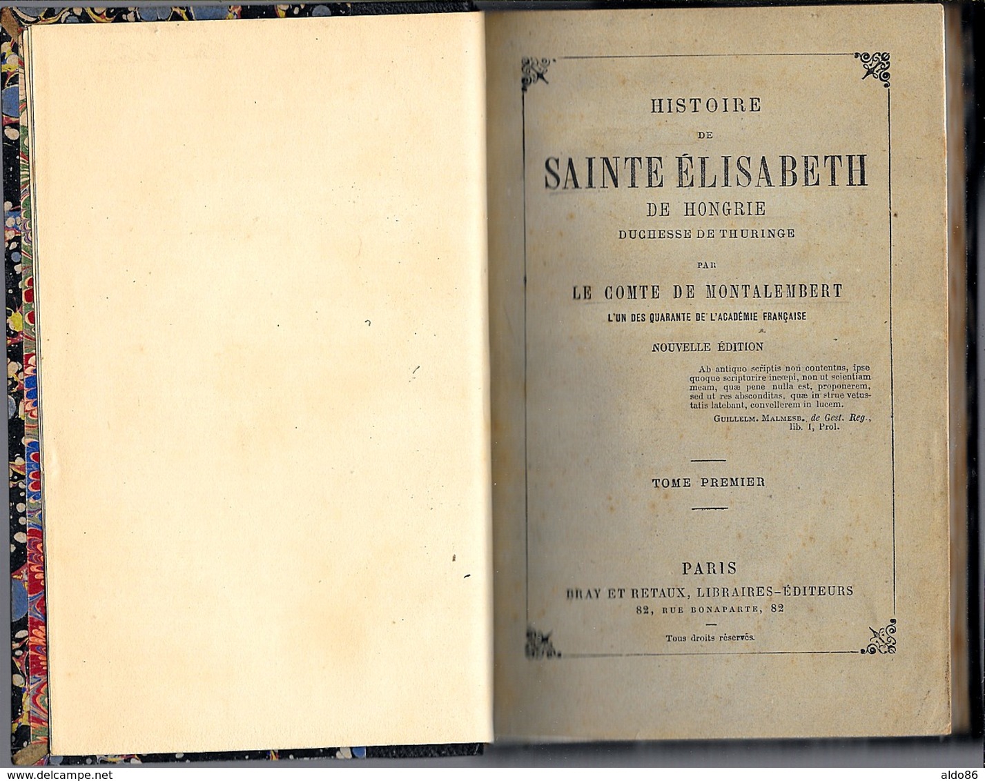 Comte De Montalembert. HISTOIRE DE SAINTE ELISABETH DE HONGRIE . 2 Volumes Reliés 1880 - 1801-1900