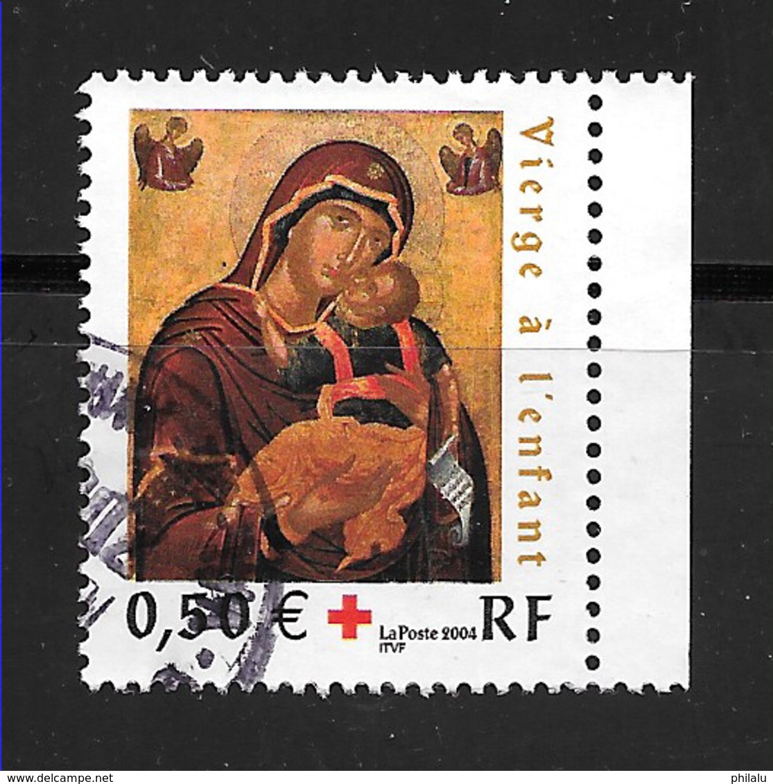 FRANCE 3717 Vierge à L'Enfant", Icône De L'Ecole Crétoise Croix Rouge 2004 - Oblitérés