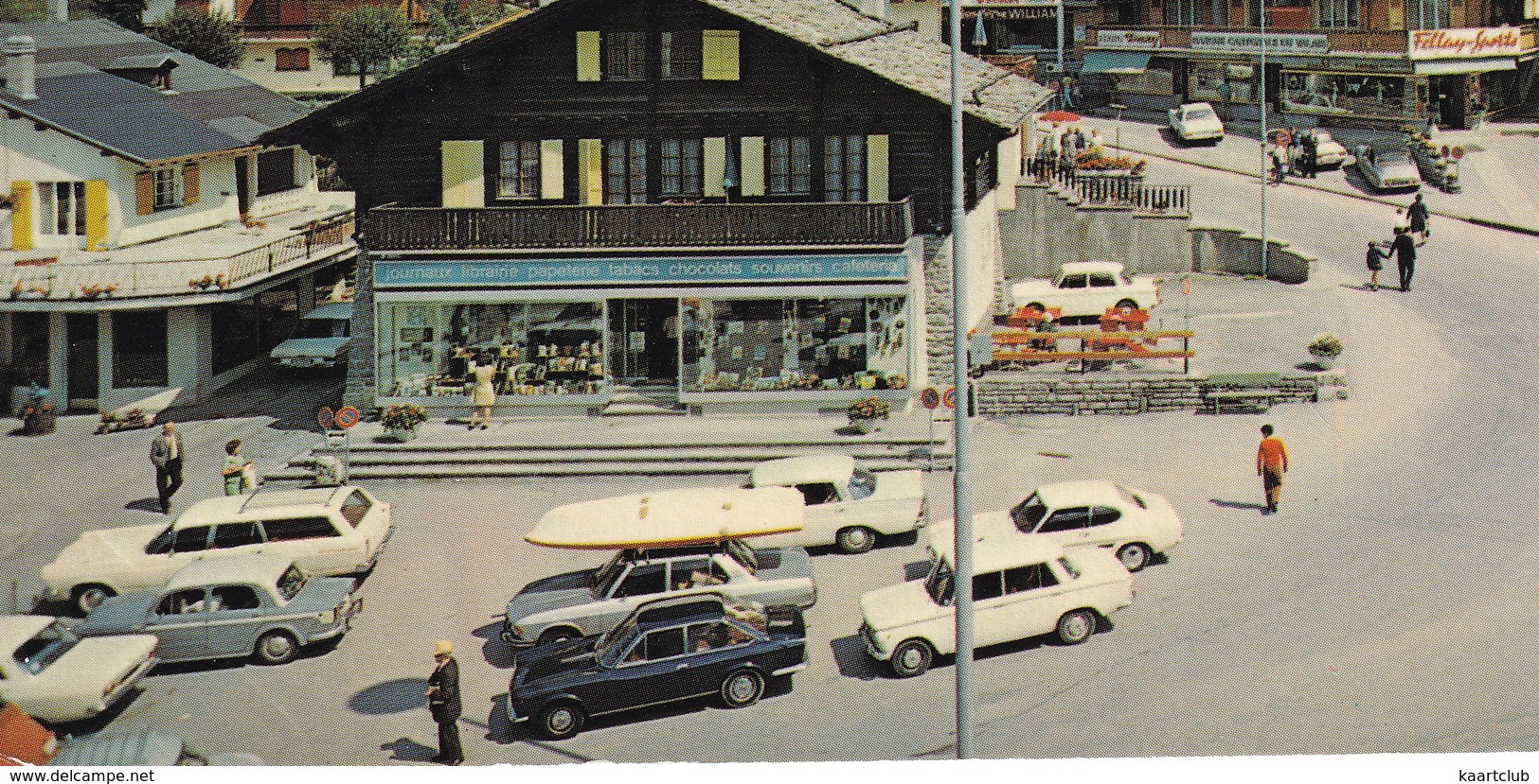 Verbier: FIAT 124 COUPÉ, 1500, 1100 LUSSO, 850 SPIDER, BMW 2500, FORD CAPRI, CITROËN DS, MERCEDES W110, PAGODE - Station - Toerisme