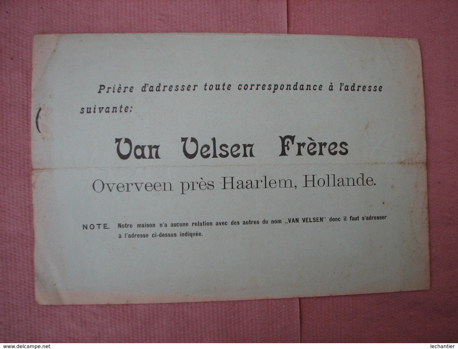 Van Velsen Fréres  Catalogues 1897 Et 1905 Plantes Bulbeuses Et Tubercules, Graines De Fleurs T.B.E. - Autres & Non Classés