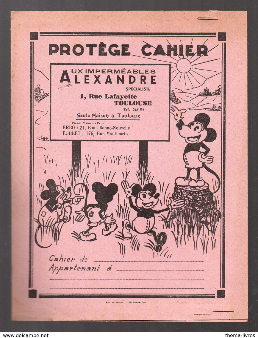 Toulouse (31 Haute Garonne) Protège-cahier IMPERMEABLES ALEXANDRE (PPP10084) - Protège-cahiers