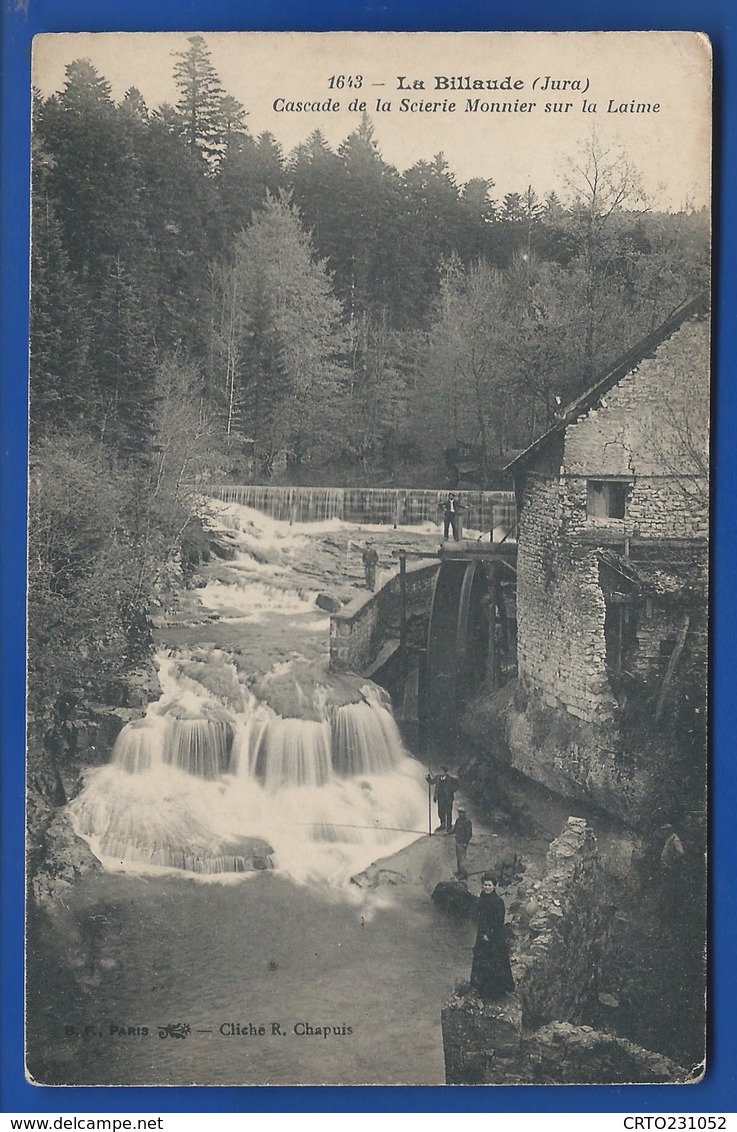 LA BILLAUDE   Cascade De La Scierie Monnier Sur Laime     Animées  écrite En 1907 Très Belle Oblitération - Altri & Non Classificati