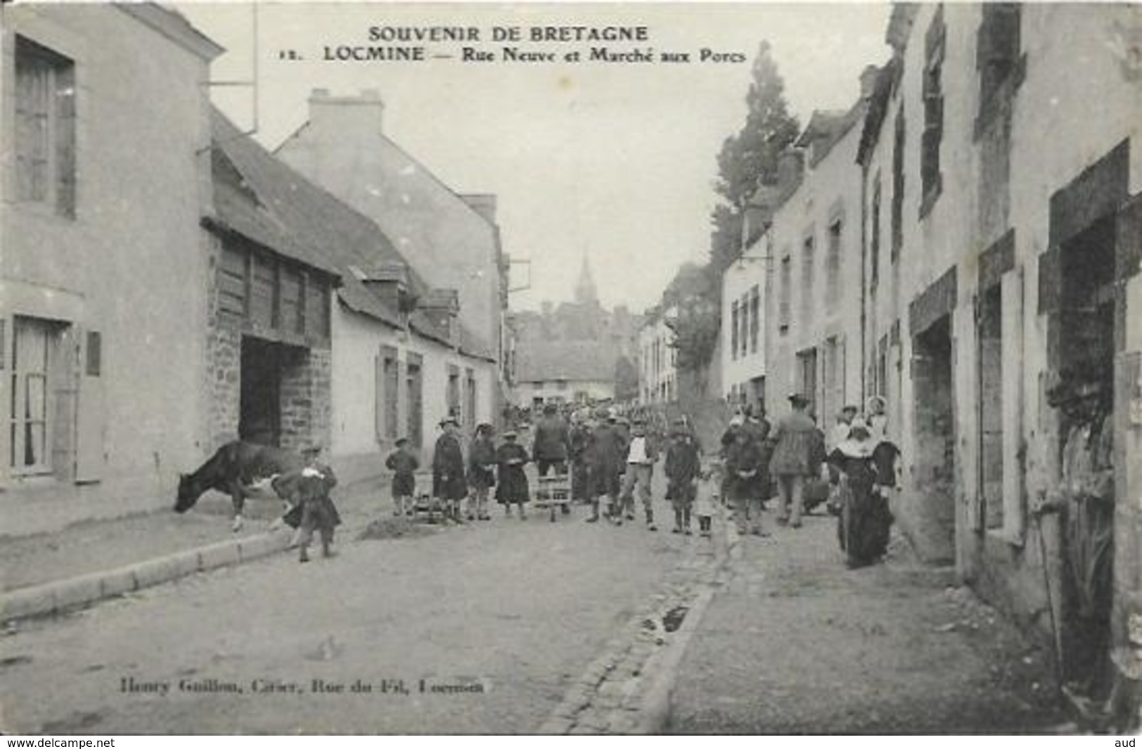 LOCMINE, Rue Neuve Et Marché Aux Porcs - Locmine