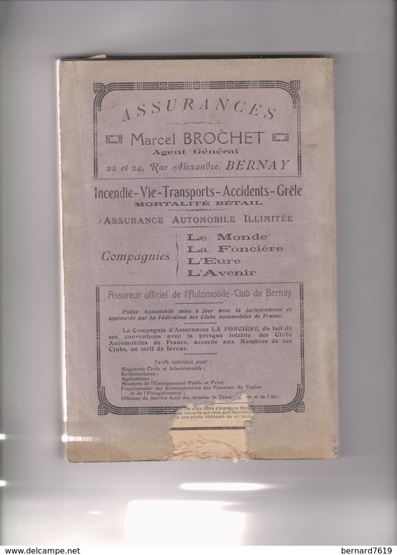 Livre Almanach  De L'avenir De Bernay 27 Annee 1936 - 1801-1900