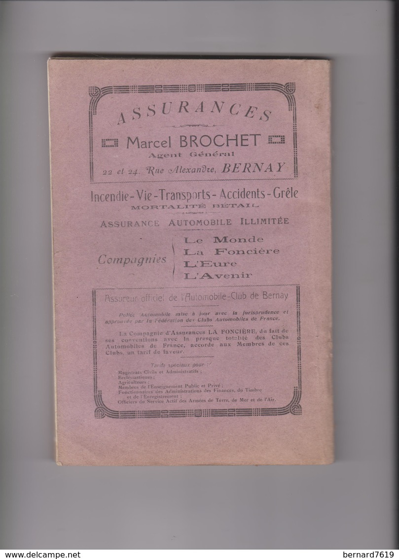 Livre Almanach  De L'avenir De Bernay 27 Annee 1937 - 1801-1900