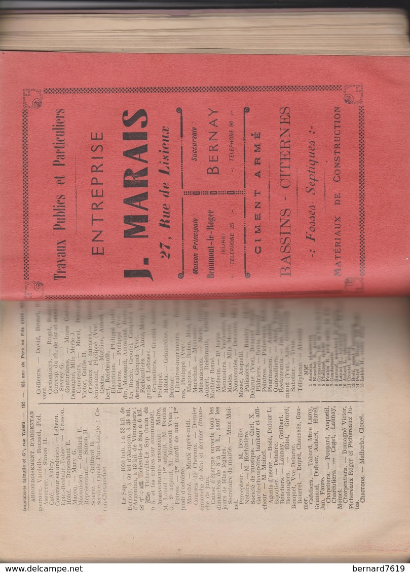 Livre Almanach  De L'avenir De Bernay 27 Annee 1937 - 1801-1900