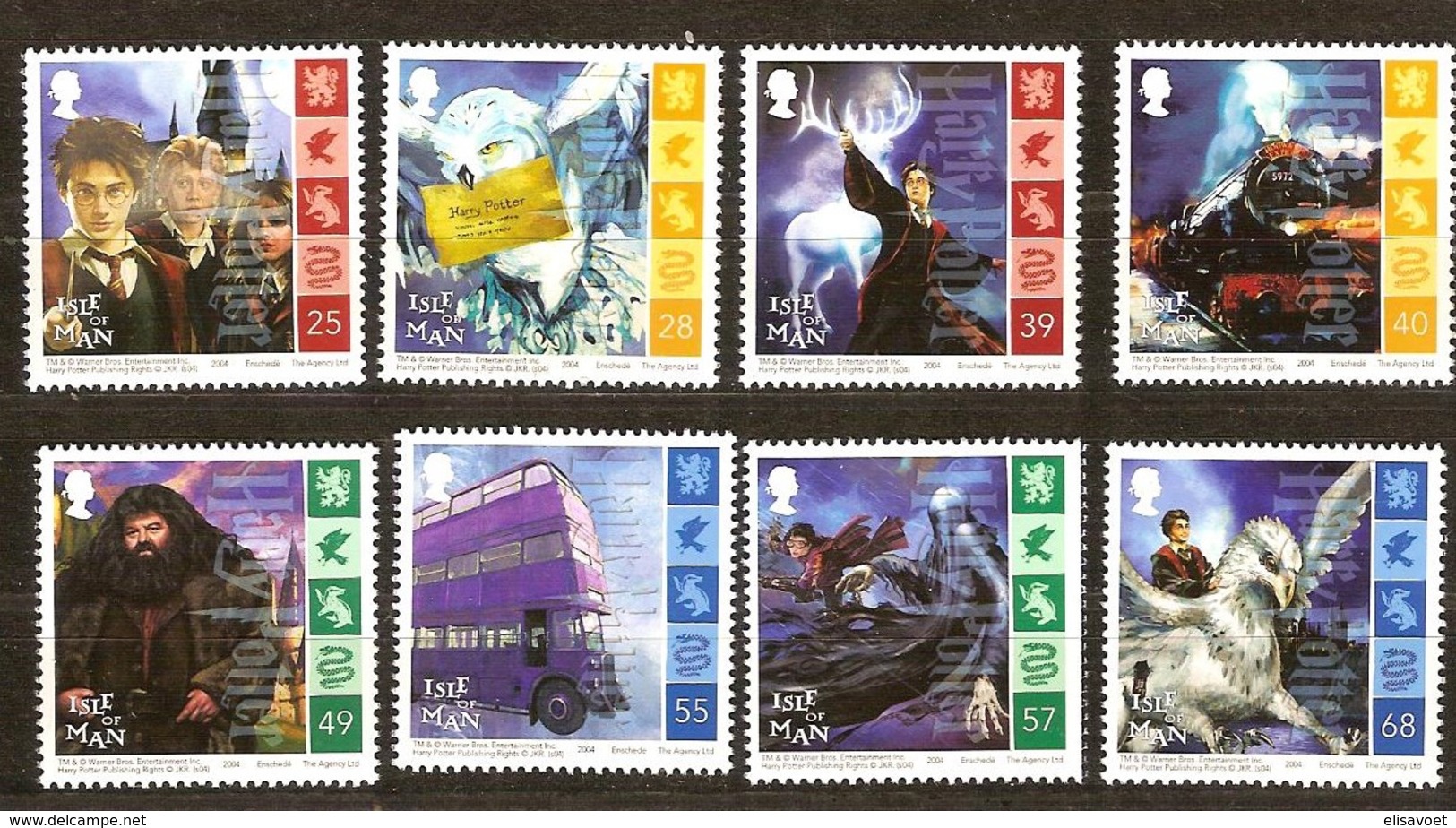 Île De Man 2004 Yvertn° 1204-1211 *** MNH   Cote 19 Euro Cinéma Harry Potter - Man (Ile De)