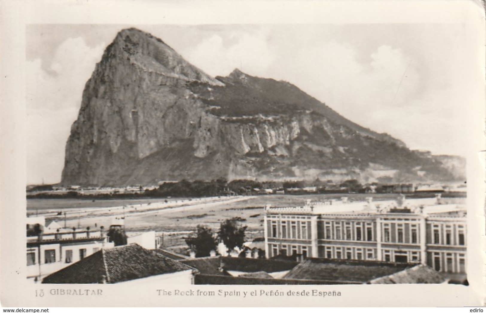 *** GIBRALTAR  ***  Rock  From Spain  The Bay  Stamped TTB - Gibraltar
