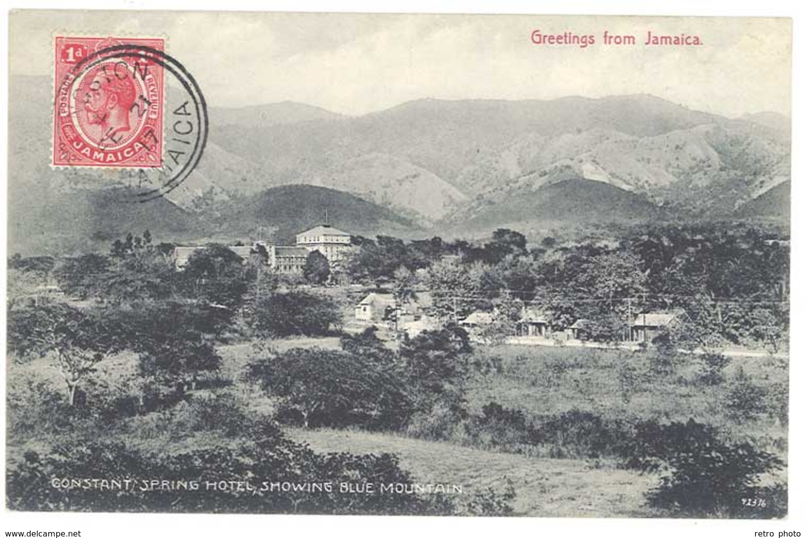 Cpa Jamaïque / Greeting From Jamaica - Constant Spring Hotel, Showing Blue Mountain - Giamaica