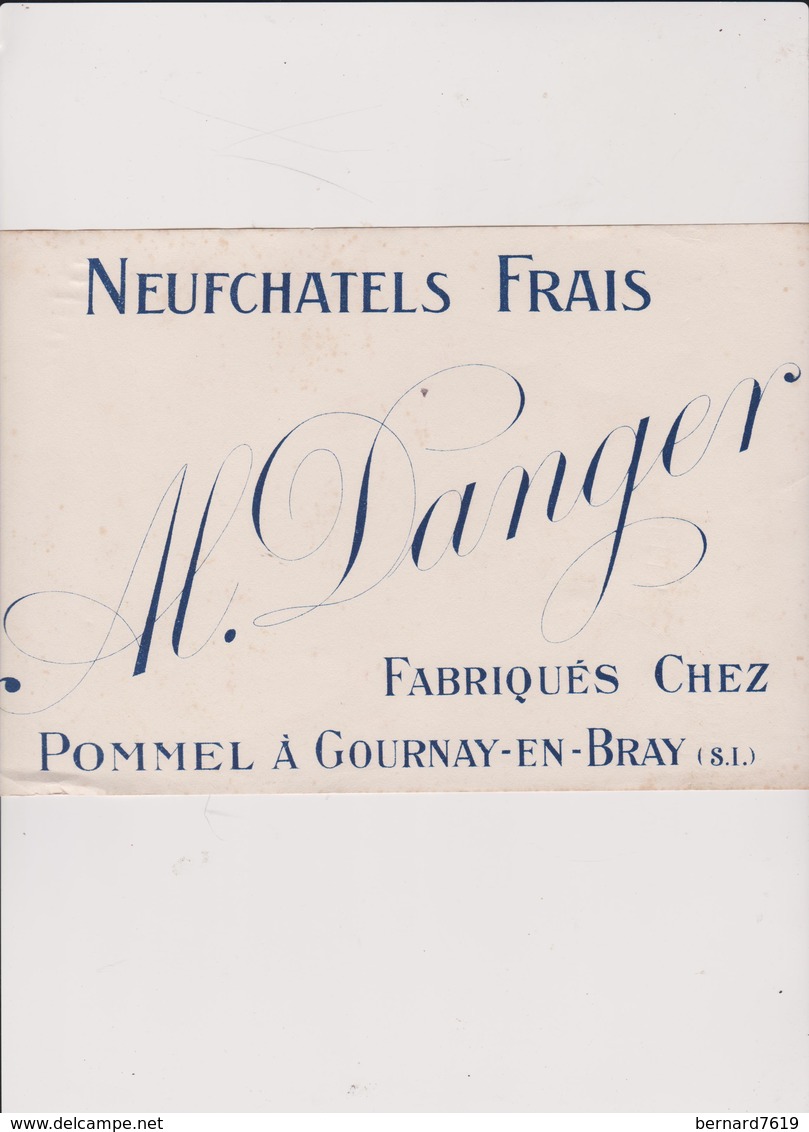 Buvard Neufchatel Frais  Danger Fabriques Chez 76 Pommel A Gournay En Bray - Produits Laitiers