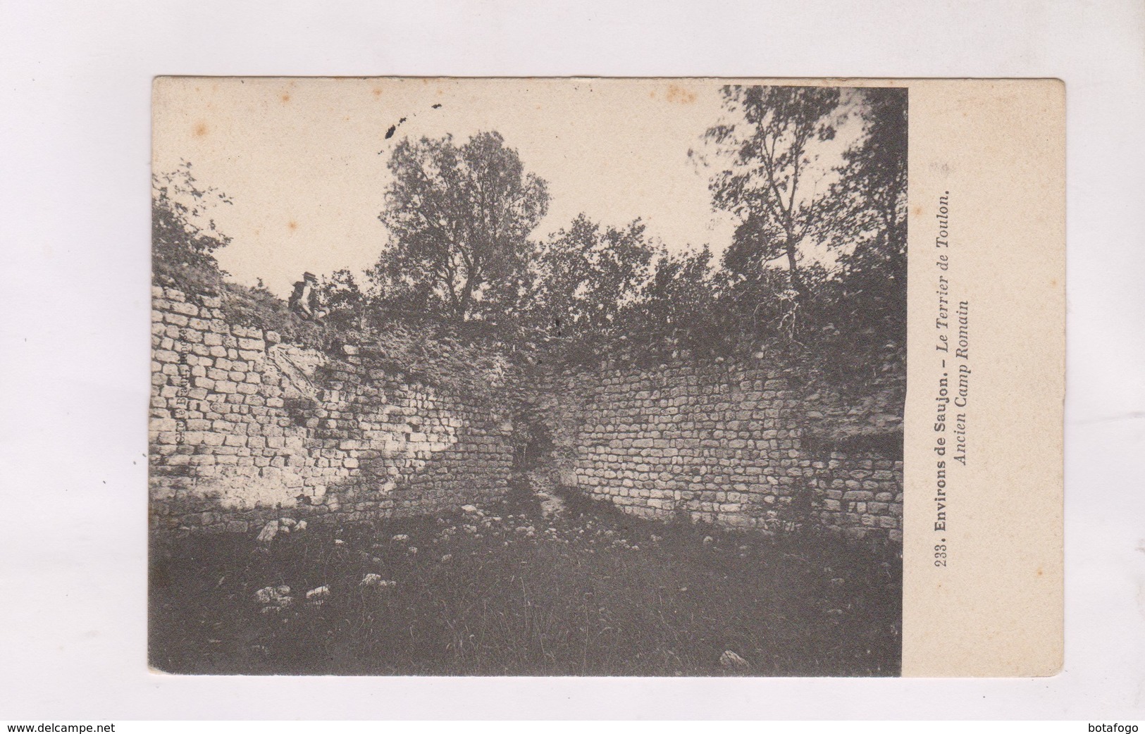 CPA  DPT 17 ENVIRONS DE SAUJON,LE TERRIER DE TOULON, Ancien Camp Romain - Saujon