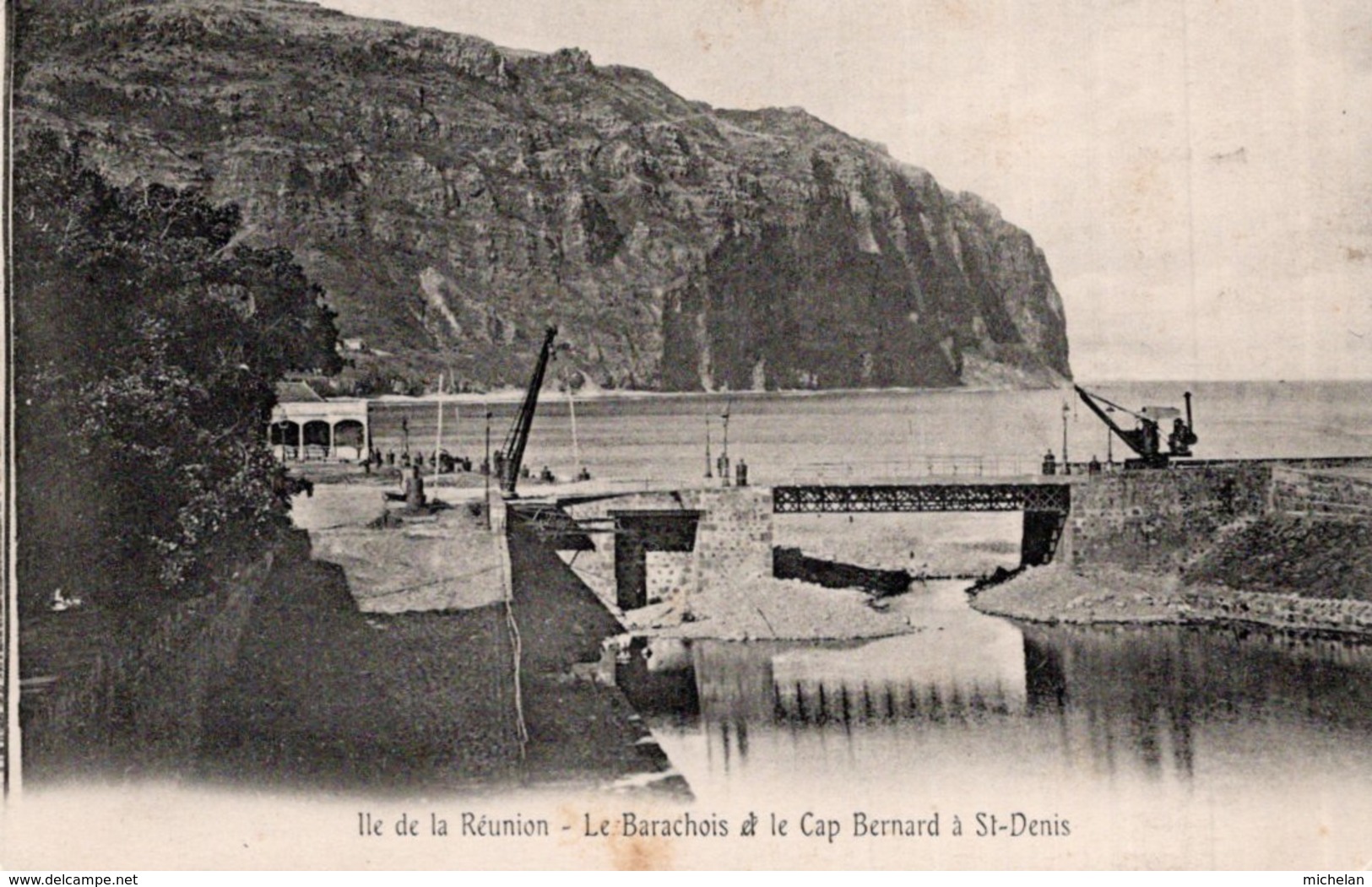 CPA  ILE DE LA  LA REUNION---LE BARACHOIS & LE CAP BERNARD A ST-DENIS - Saint Denis