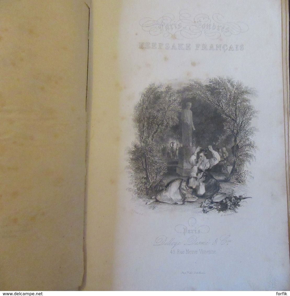 Lot De 2 Livres Keepsake Français 1837 Et Non-daté (1841 ??) - Bon état, Nombreuses Gravures - 1801-1900
