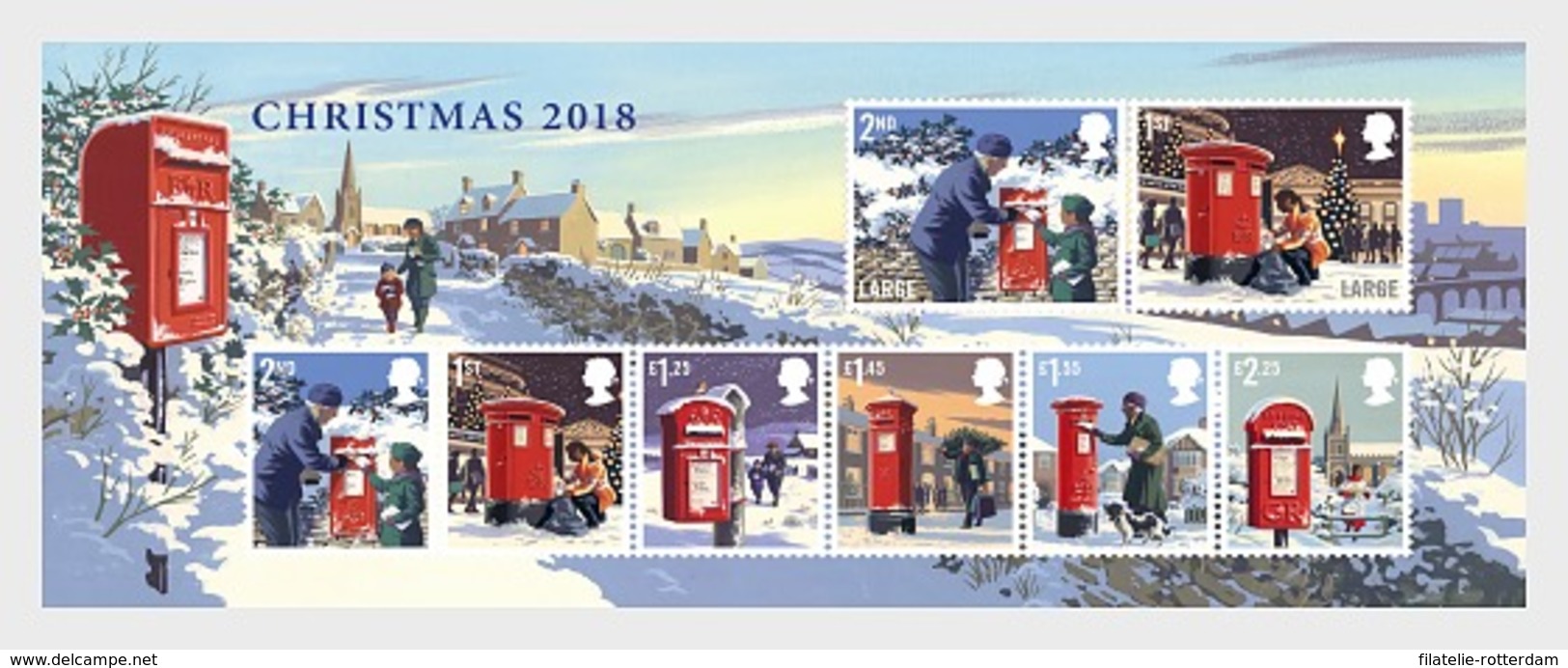Groot-Brittannië / Great Britain - Postfris / MNH - Sheet Kerstmis 2018 - Ongebruikt