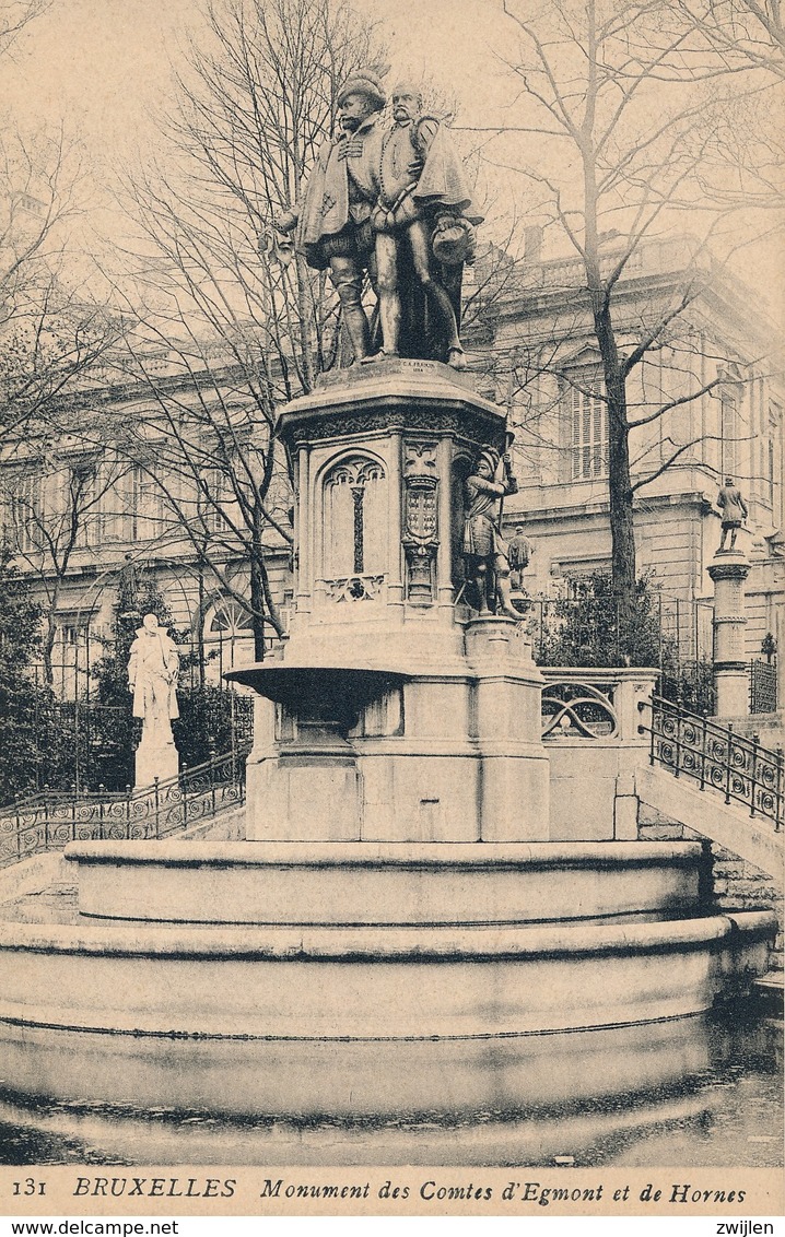 BRUSSEL BRUXELLES ADF GENUMMERDE REEKS 131 MONUMENT DES COMTES D'EGMONT ET DE HORNES - Autres & Non Classés