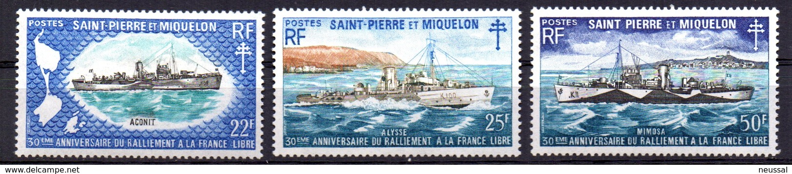 Serie Nº 414/6  Saint Pierre Et Miquelon - Barcos