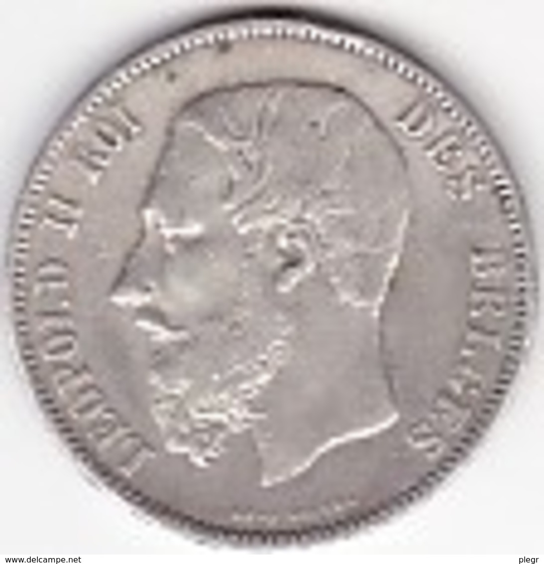 PIECE ARGENT 5 FR - LEOPOLD II - 5 Francs