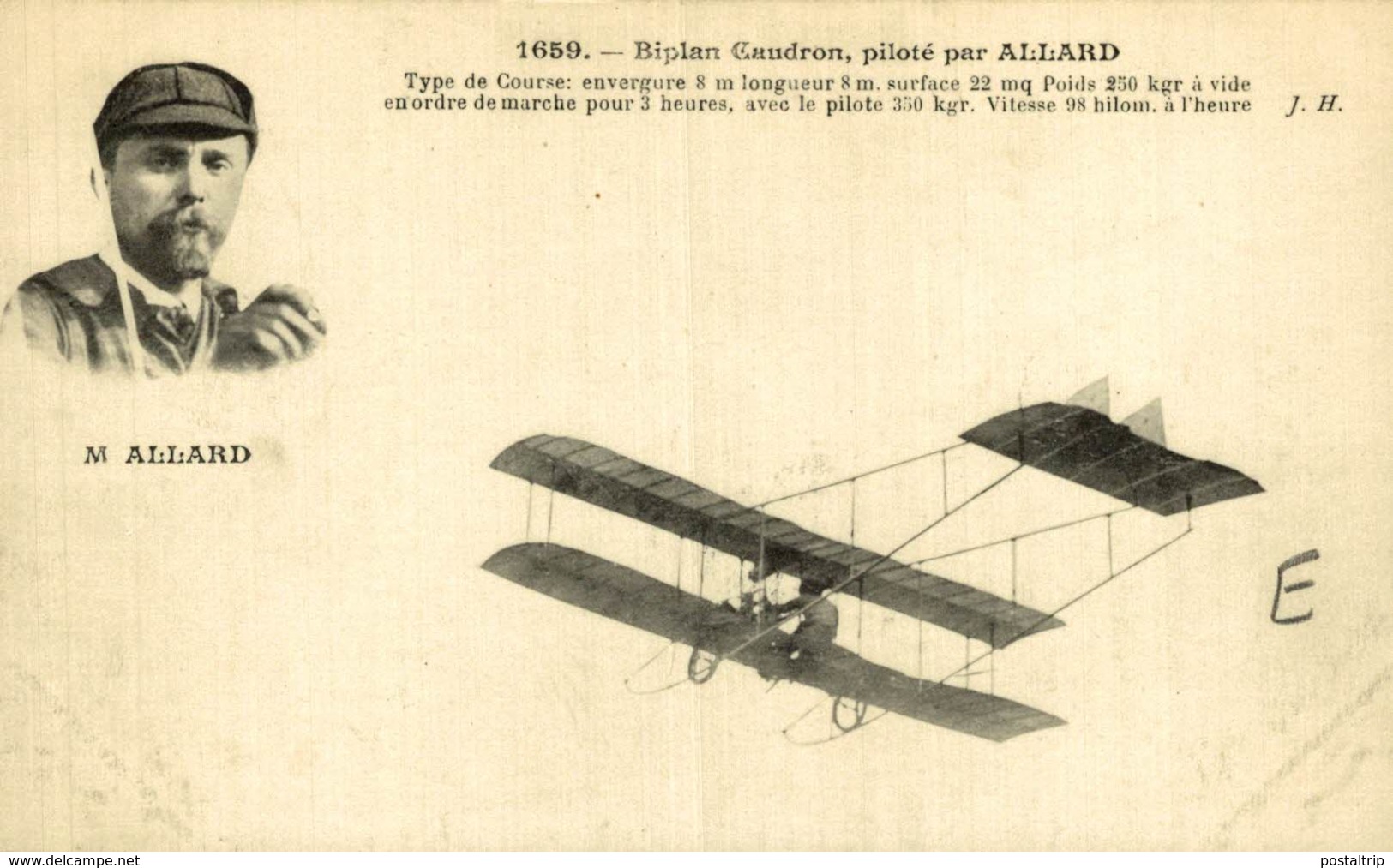 M. ALLARDA, BIPLAN CAUDRON - Otros & Sin Clasificación