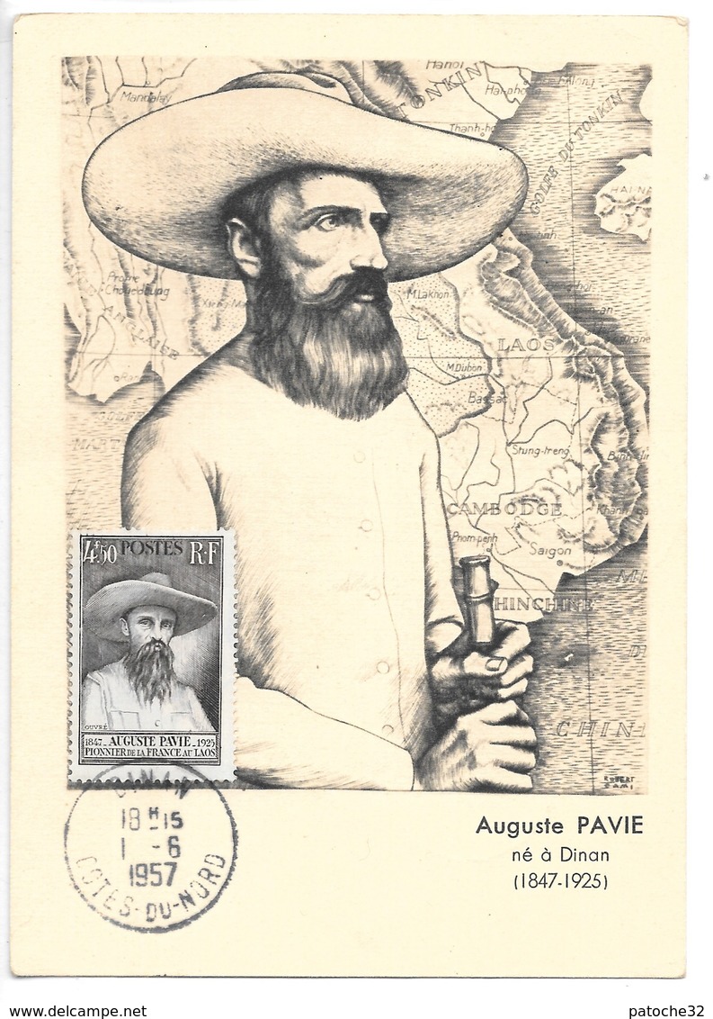 Auguste Pavie Né A Dinan (1847-1925)...pionnier De La France Au Laos....1957... - Dinan