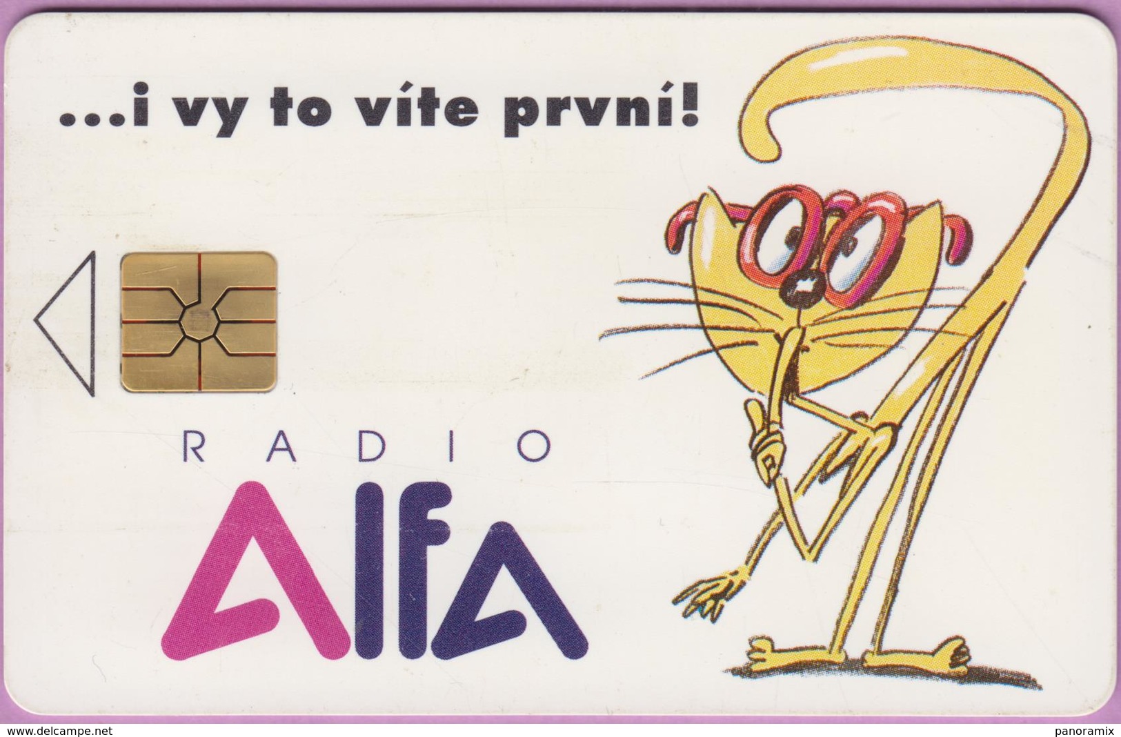 Télécarte Tchéquie °° Radio ALfa Prague -gem- 50j - 1994.05. - Tchéquie