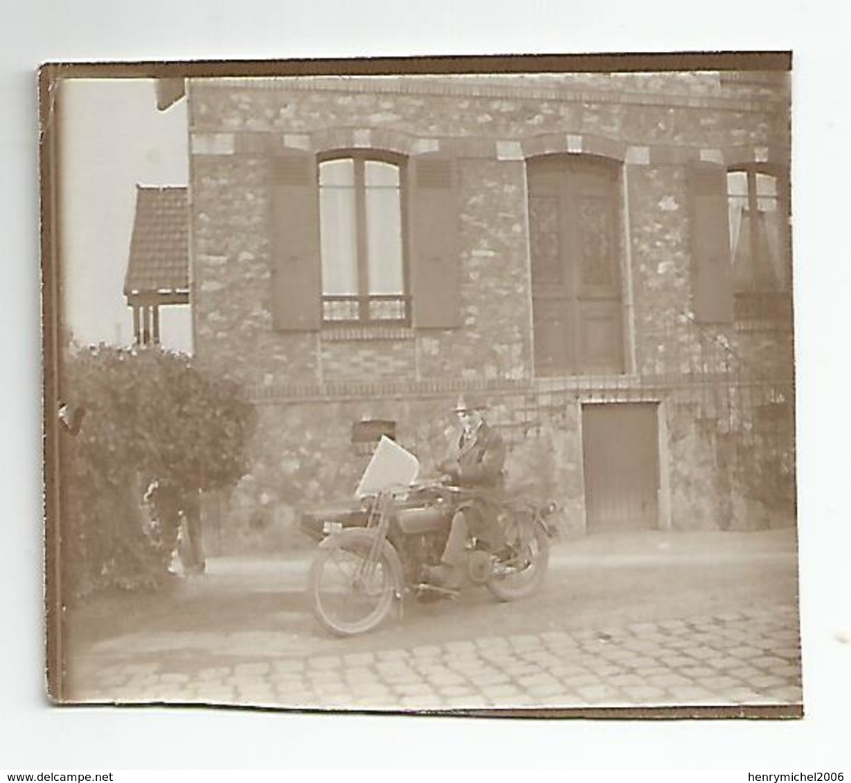 Photographie Moto Side Car Le Treport 76 Photo 6,5x5,5 Cm Env - Automobile