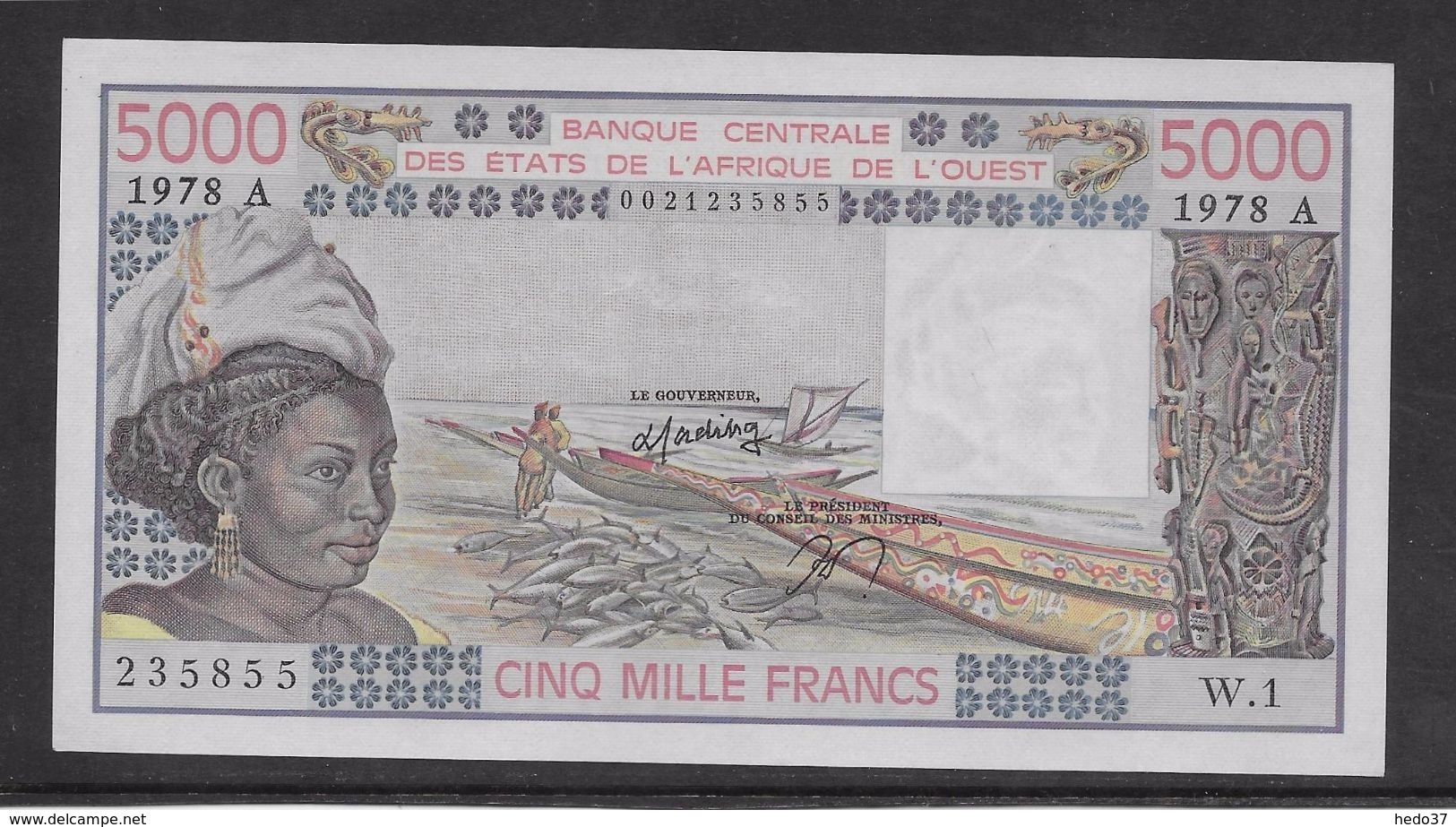 Côte D'Ivoire - 5000 Francs - 1978 -  Pick N°108Ab - Neuf - Côte D'Ivoire