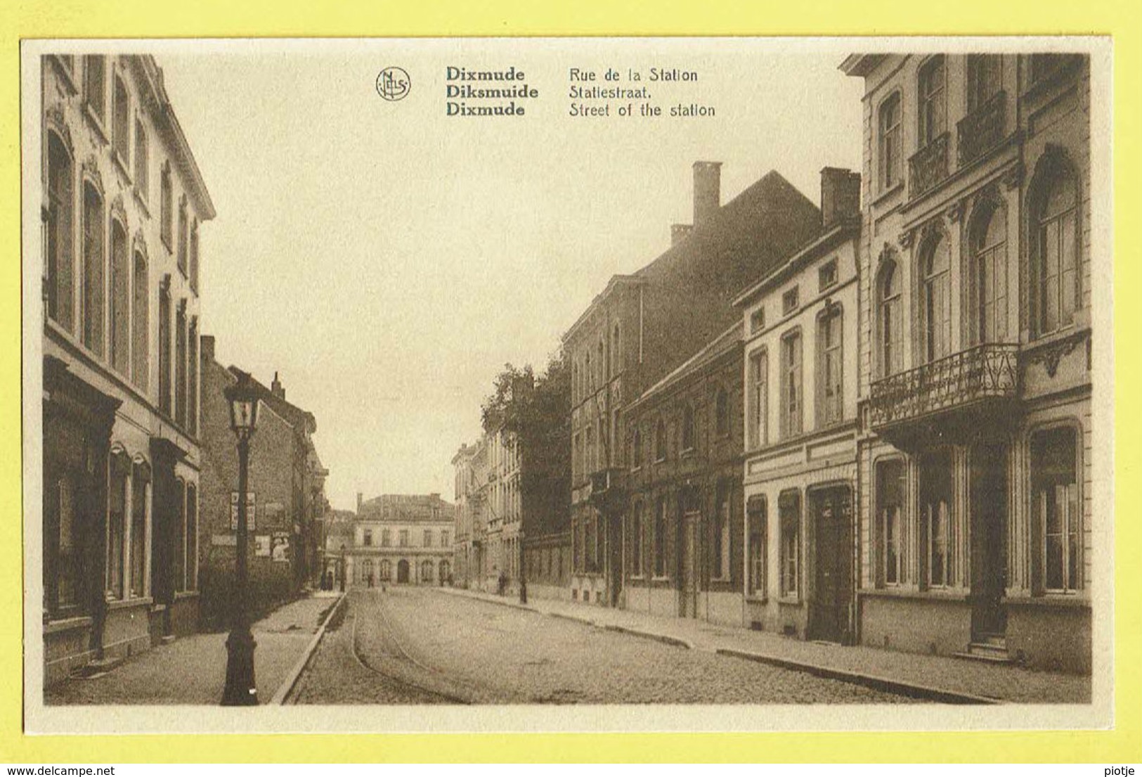 * Diksmuide - Dixmude * (Nels, Ern Thill) Rue De La Station, Statiestraat, Tramway, Old CPA, Façade, Rare - Diksmuide