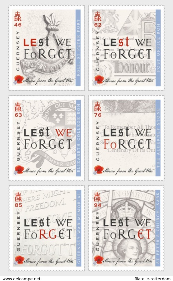 Guernsey - Postfris / MNH - Complete Set Eerste Wereldoorlog 2018 - Guernsey