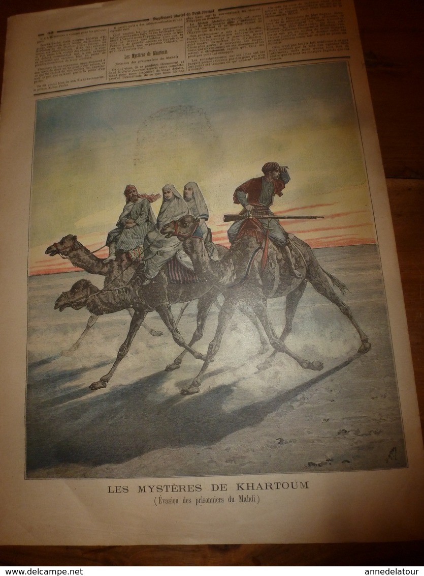 1892 LE PETIT JOURNAL: Tewfik-Pacha,Khédive d'Egypte ;Histoire sur le peintre Henry Trouville de Barbizon;Khartoum; etc