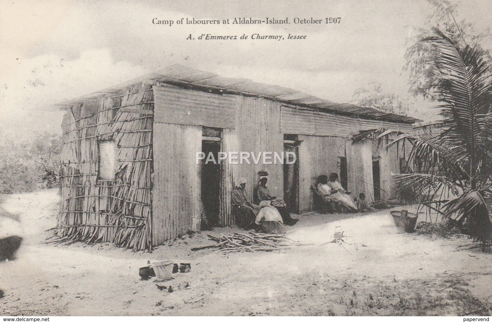 Seychelles Aldabra Island Camp Of  Labourers   Scs94 - Seychelles