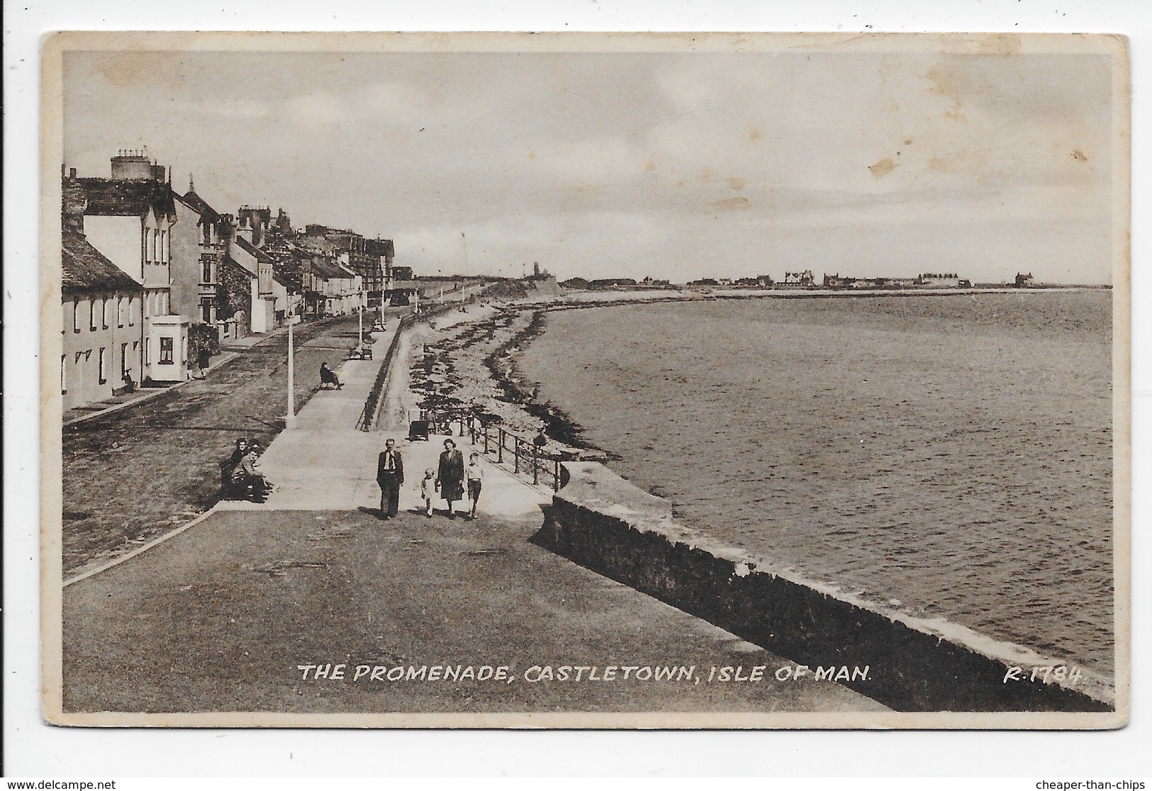 The Promenade, Castletown, Isle Of Man - Valentine Sepiatype  R 1784 - Man (Eiland)