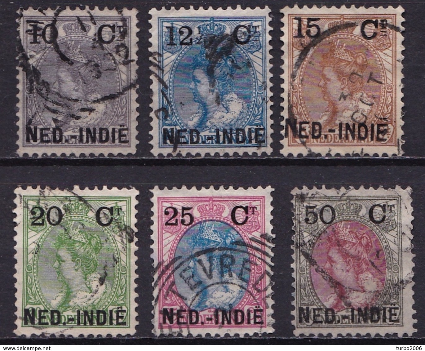 Ned. Indië: 1900 Hulpuitgifte 6 Waarden Van De Serie T/m 50 Ct NVPH 31 / 36 - Indes Néerlandaises