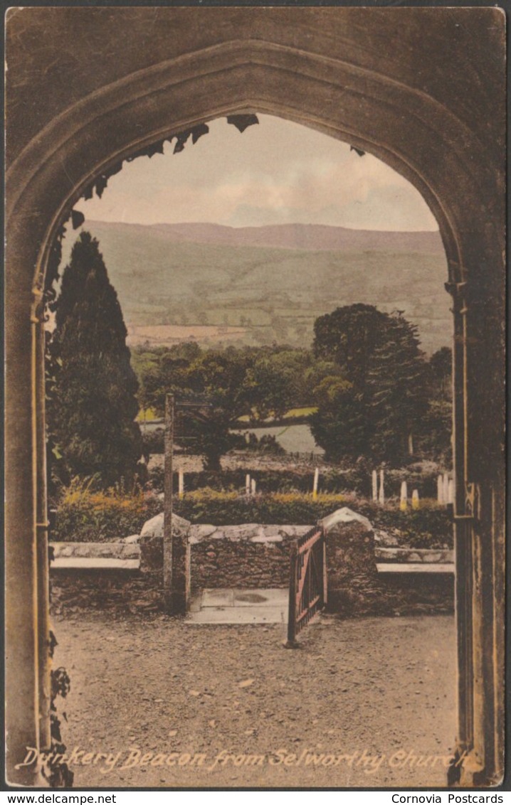 Dunkery Beacon From Selworthy Church, Somerset, C.1925 - Frith's Postcard - Other & Unclassified